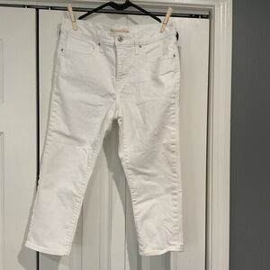 Levi’s 311 Shaping Skinny White Capris